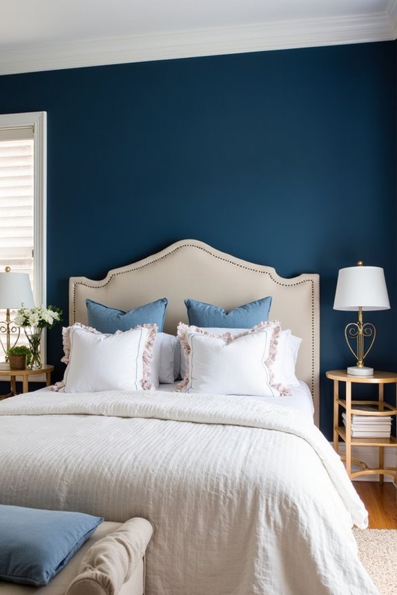 sapphire blue bedroom sophistication