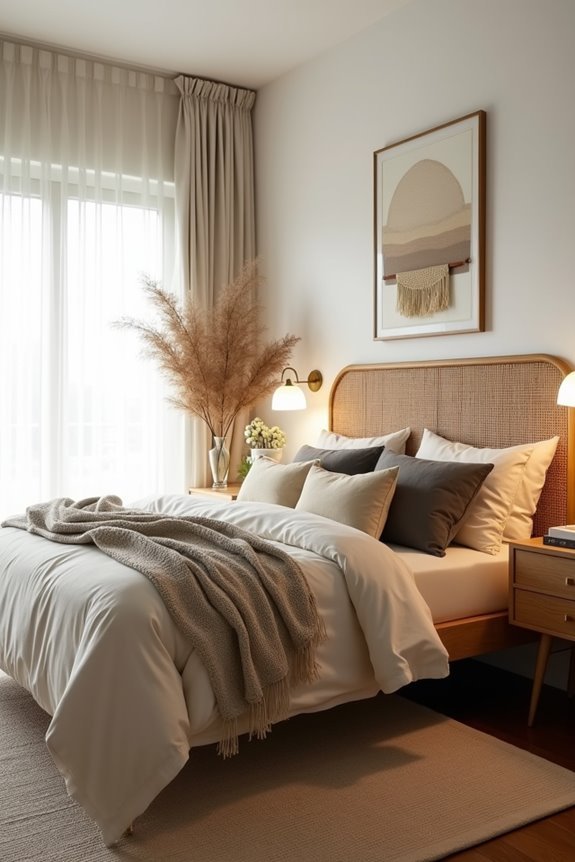 soft diffused bedside lighting