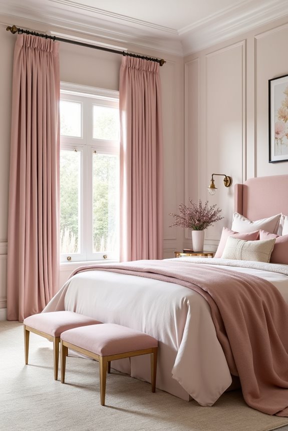 soft pink and gold elegance