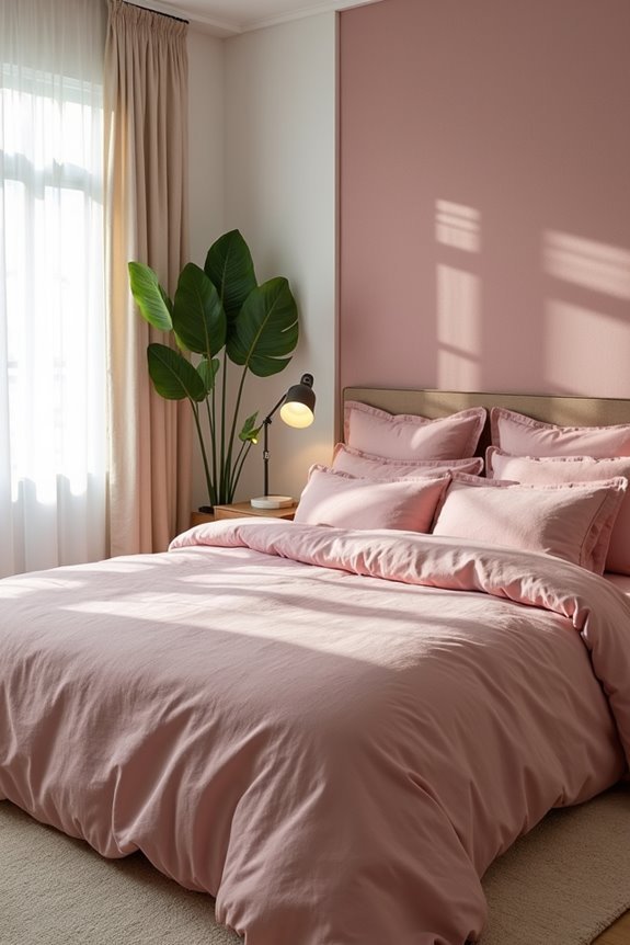 soft pink linen comfort