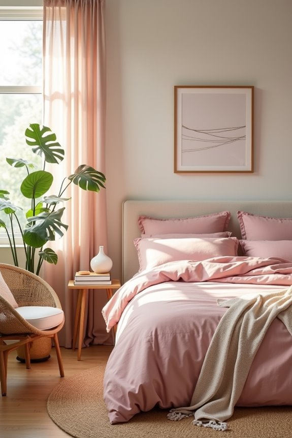 soft pink linen luxury