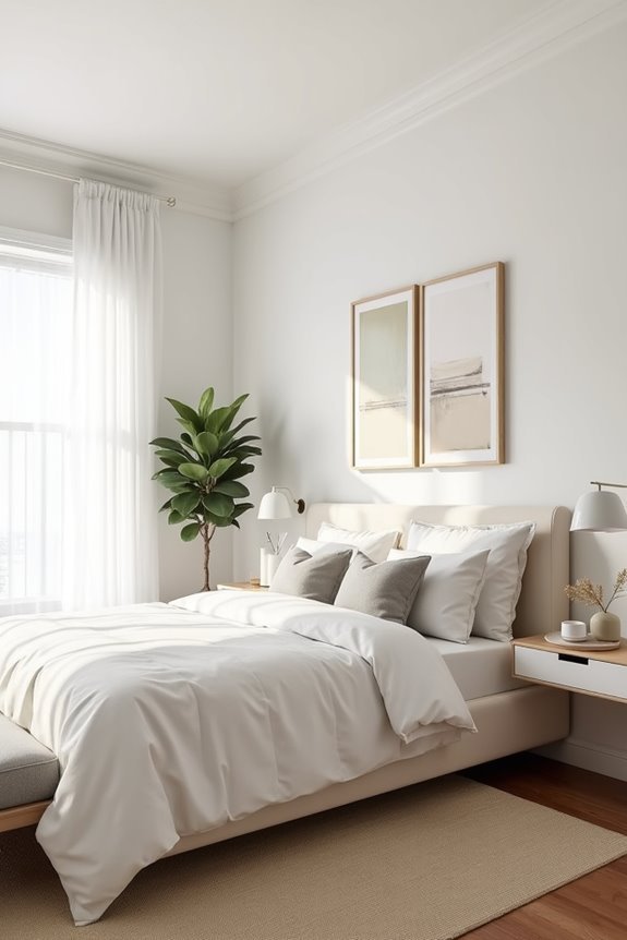 space saving floating nightstands elegance