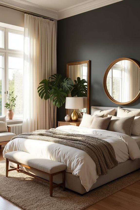 strategic mirror placement enhances illumination