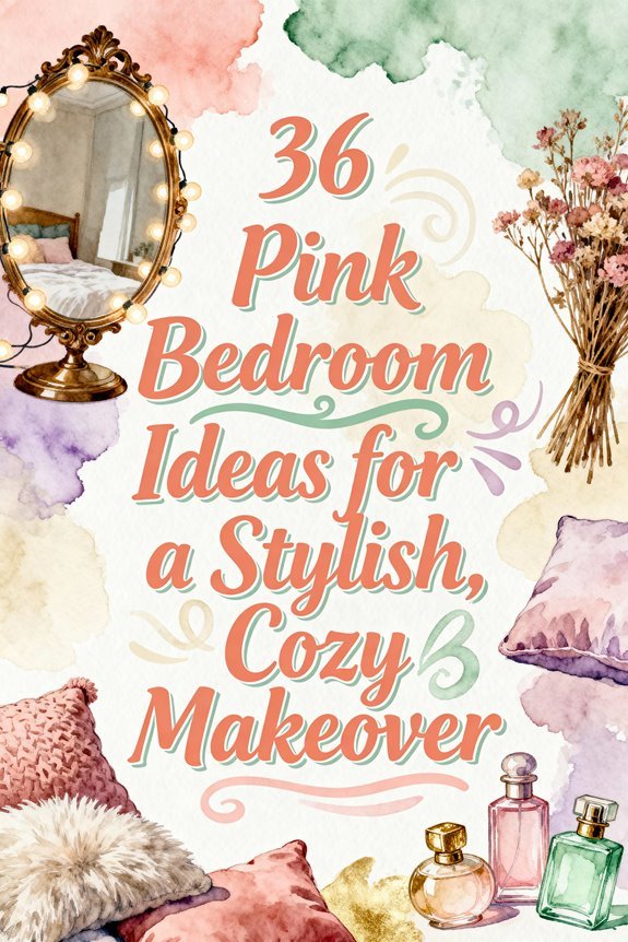 stylish cozy pink bedrooms