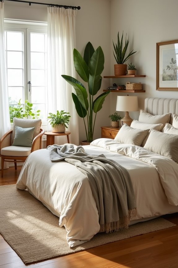 textural richness in bedroom