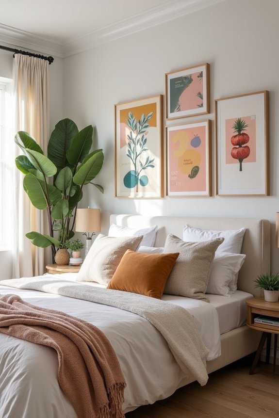 transform bedroom with art