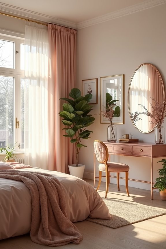 transformative rose gold accents