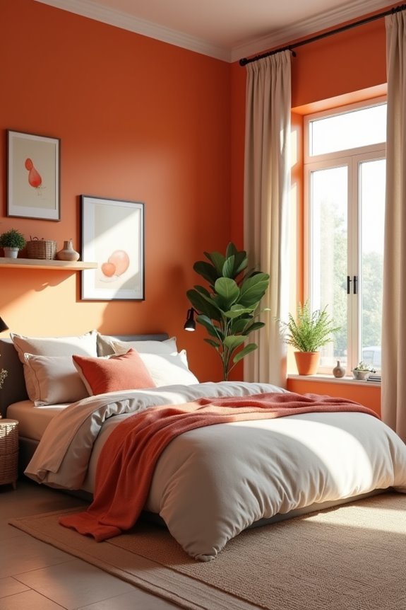 vibrant orange mood enhancement