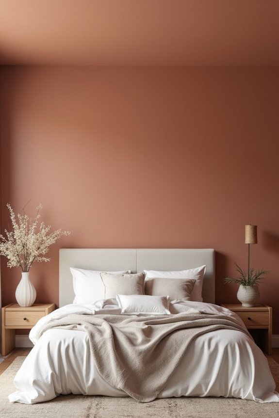 warm bedroom accent colors
