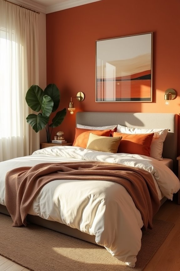 warm color bedroom inspiration