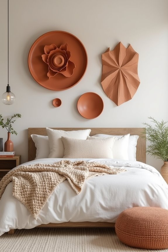 warm earthy wall aesthetics