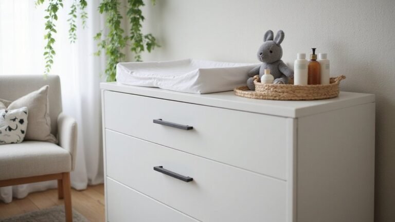 baby dresser with change table