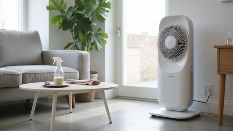 cleaning tower fan thoroughly