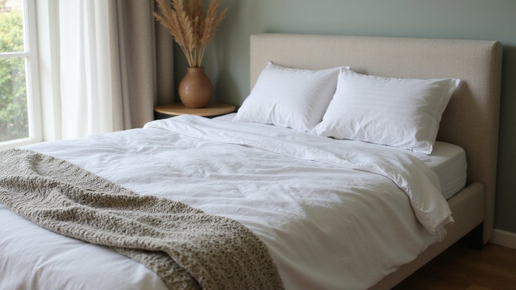 durable crisp bedding fabric
