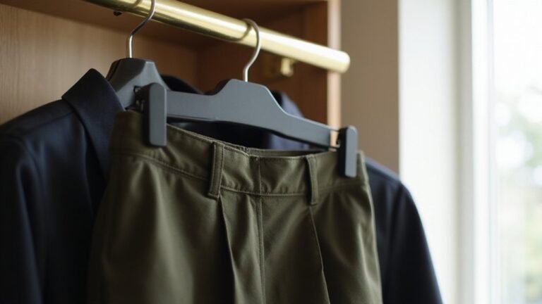 folding pants on hangers