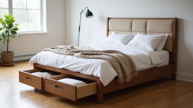 king bed frames with storage