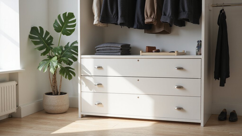 top closet drawer organizers