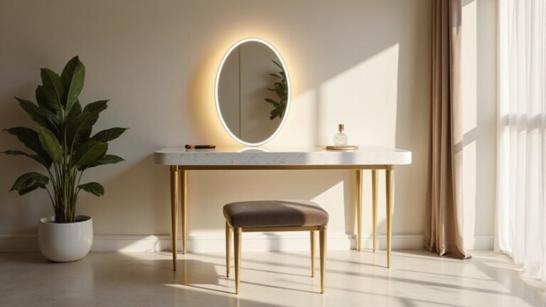 top led vanity tables